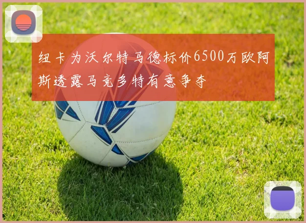 纽卡为沃尔特马德标价6500万欧阿斯透露马竞多特有意争夺